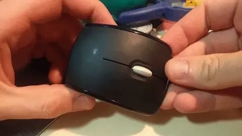 Top cover removed from Arc Mouse showing internal shell