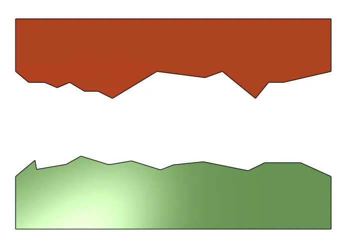 Step 1 diagram: lap red and green plates (orientation B)