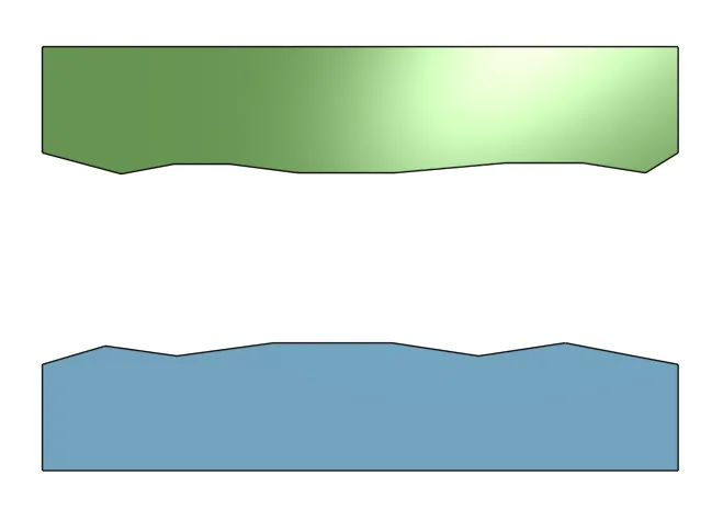 Step 3 diagram: lap green and blue plates (orientation B)