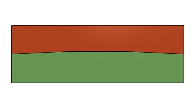 Step 4 result diagram: one convex plate and two concave plates