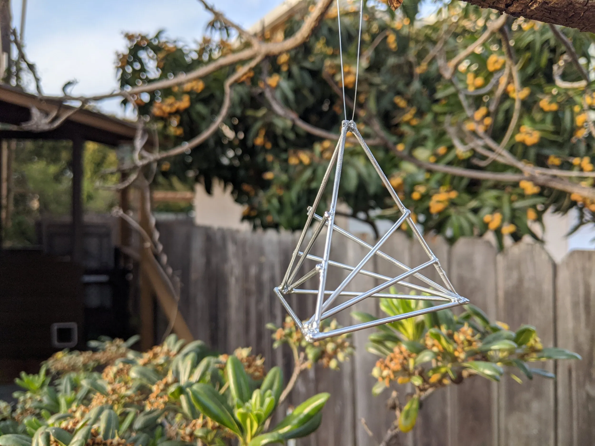 19. Garden wire sculpture