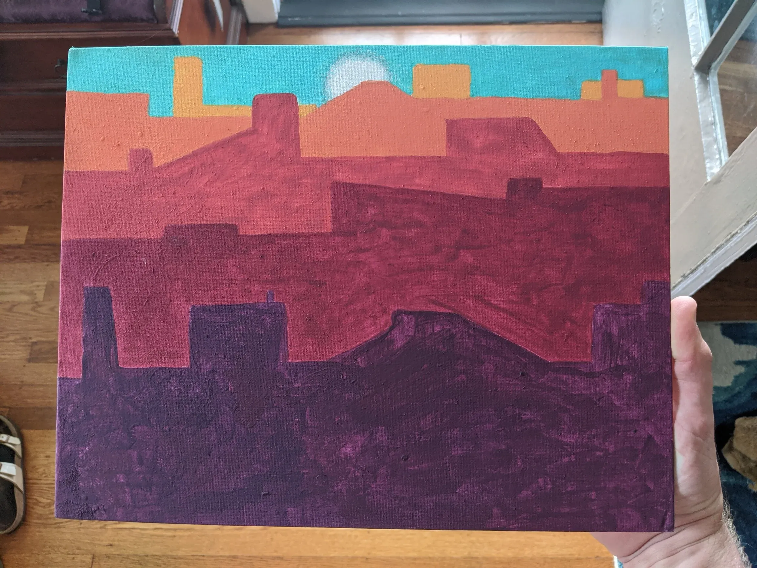 20. Acrylic cityscape