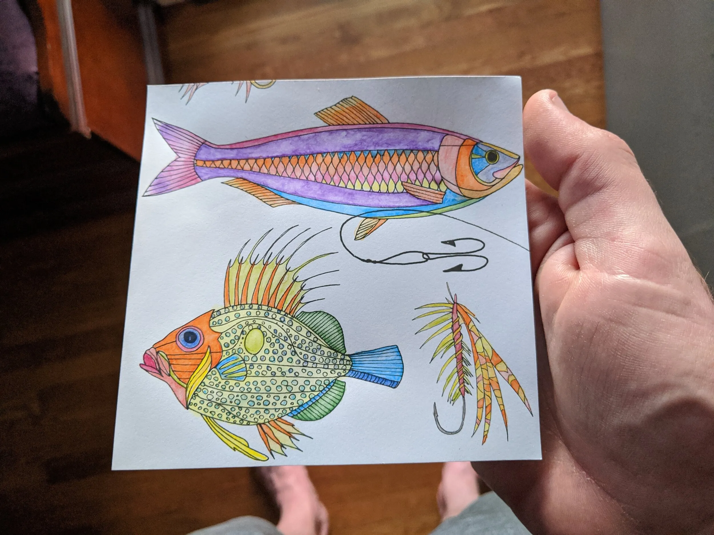 21. Watercolor fish