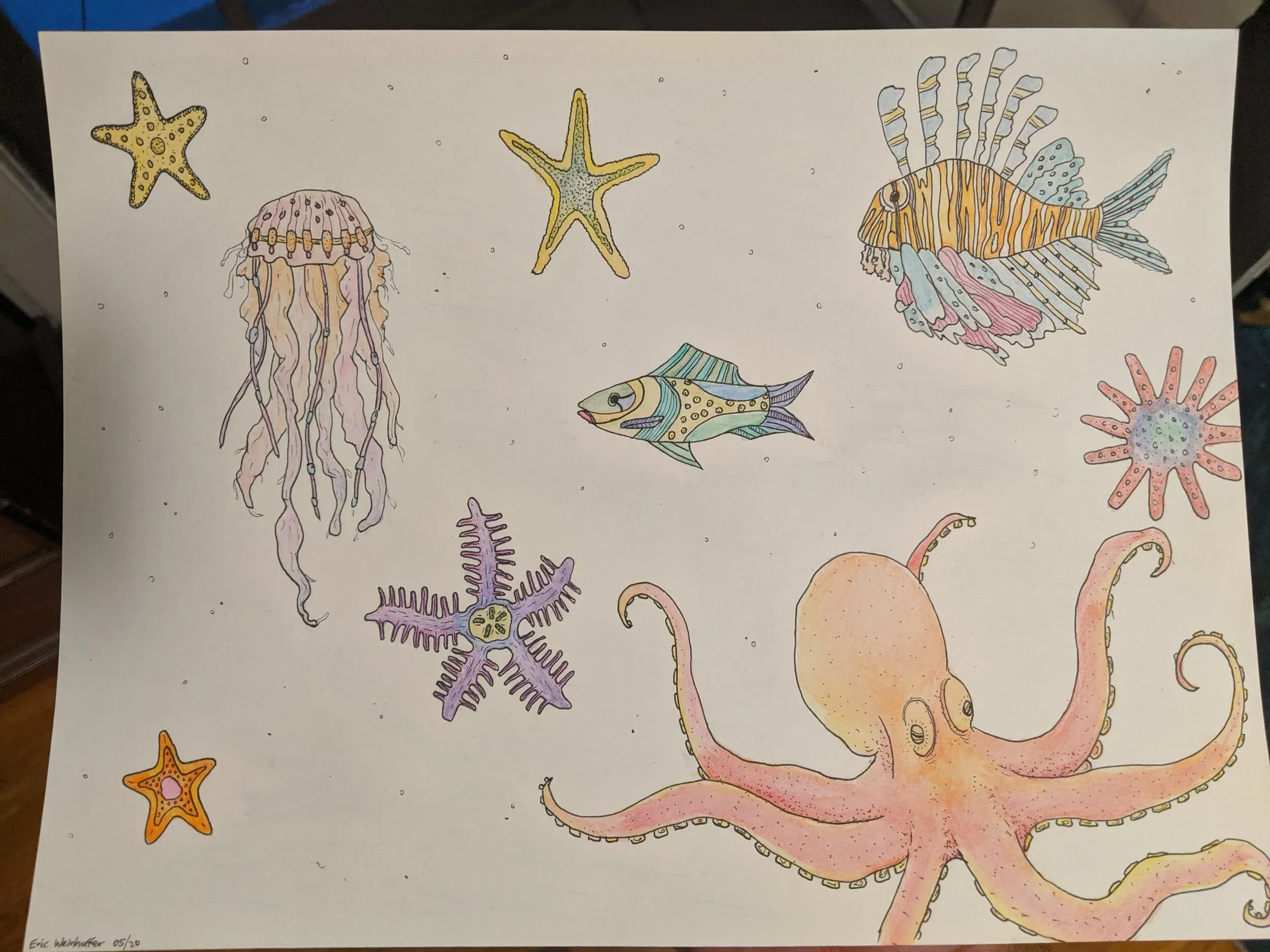 22. Aquatic watercolors
