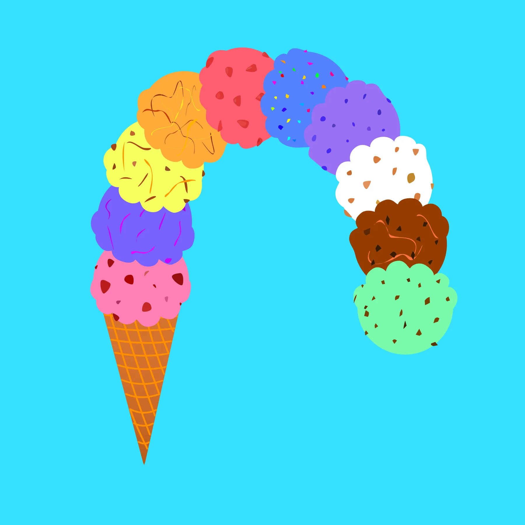 31. Anti gravity ice cream