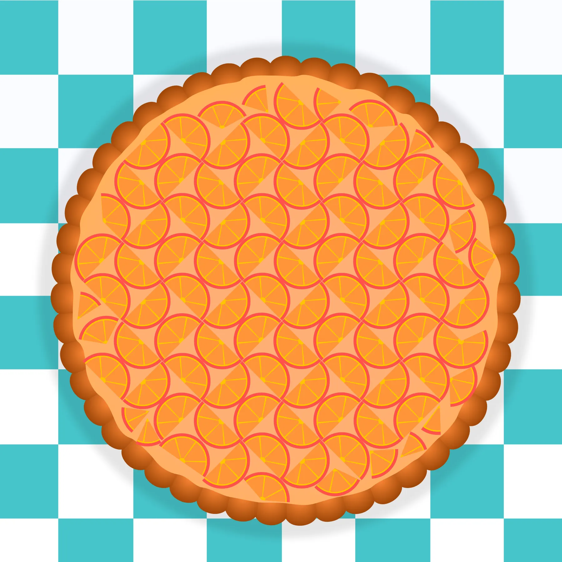 26. Shapely fruit pie
