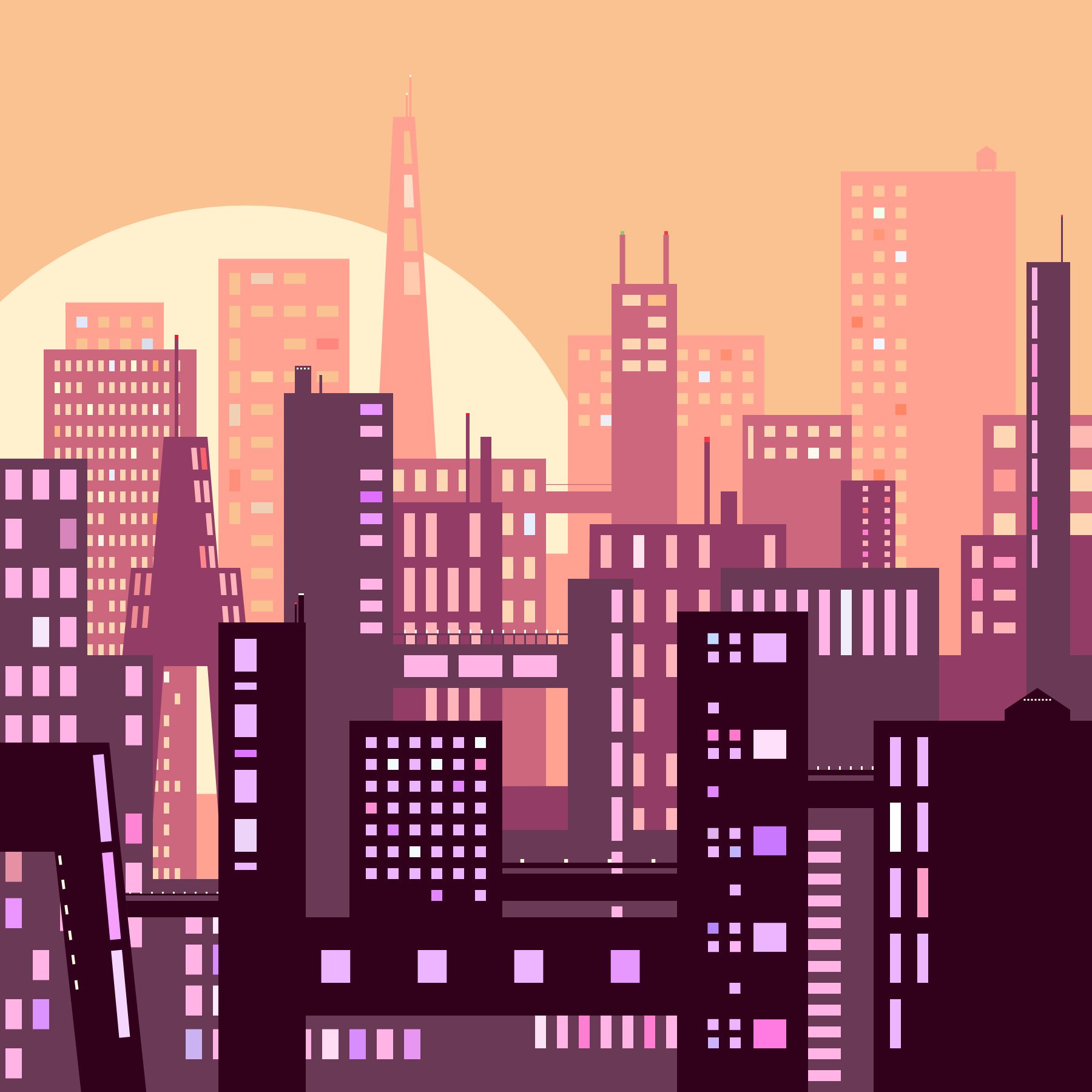 Making Art Every Week in 2021: 10 sunset city