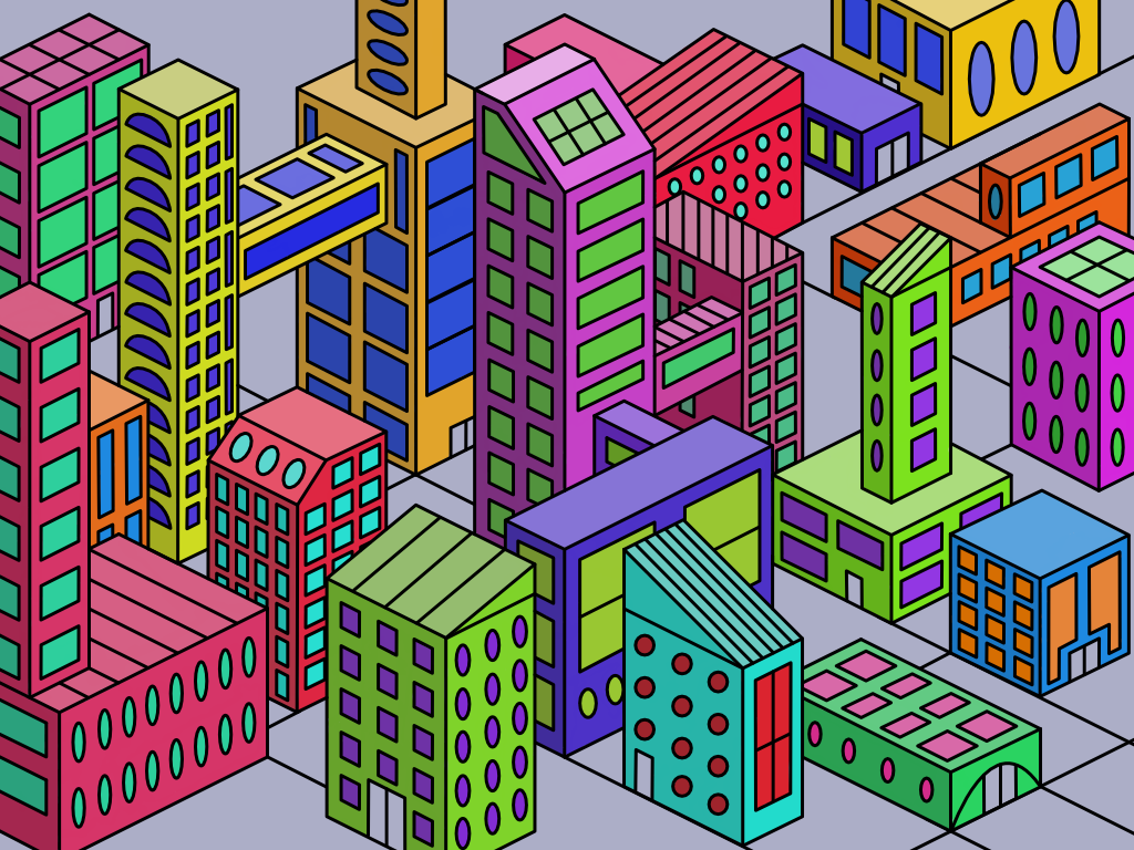 Making Art Every Week in 2020: iso buldings