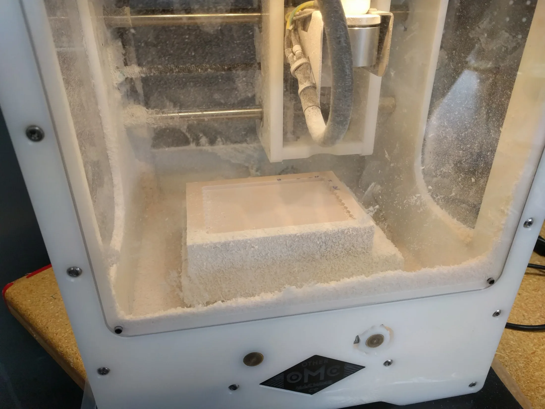 Machineable foam molds after CNC machining